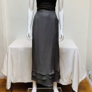 HEIDI ABRA SILK SKIRT MAXI 3 LAYER